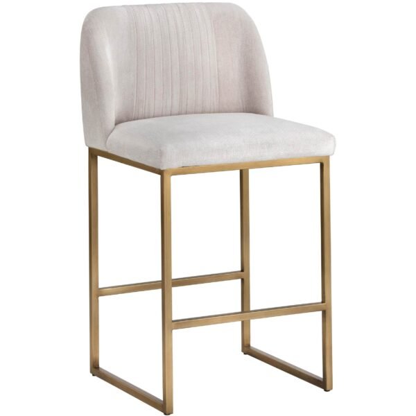 Nevin Counter Stool, Polo Club Muslin