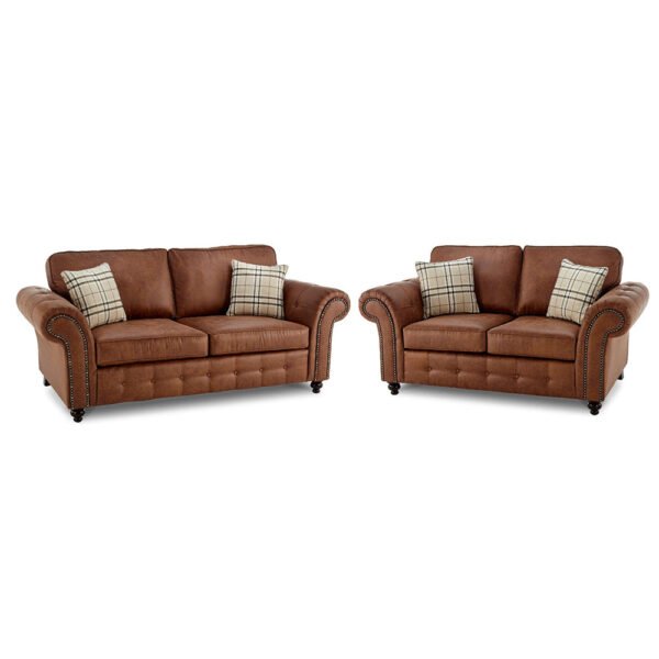 Sunningdale Faux Leather Sofa Suite