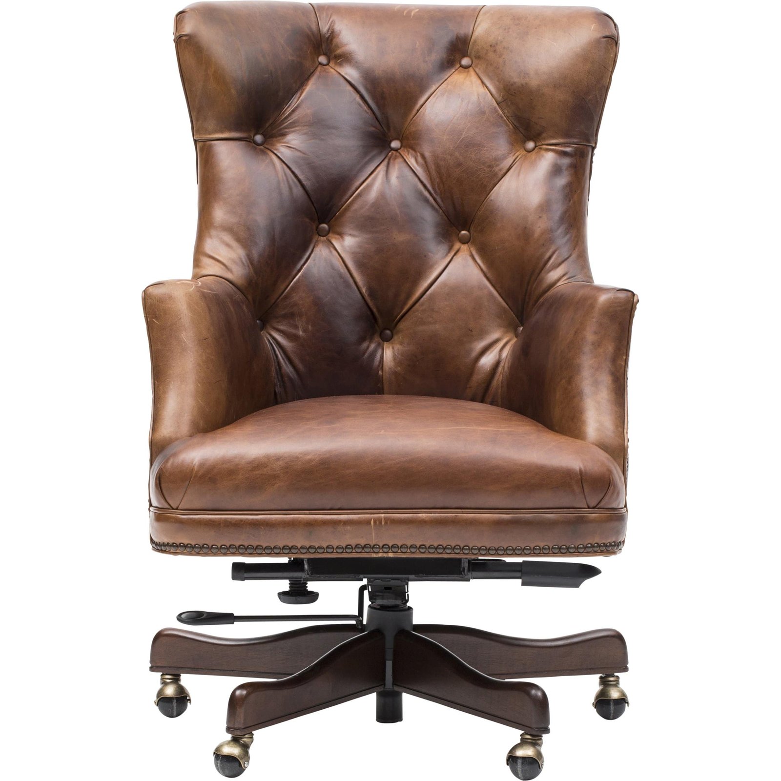 Bradley Executive Leather Office Chair, Parthenon Temple - Image 2