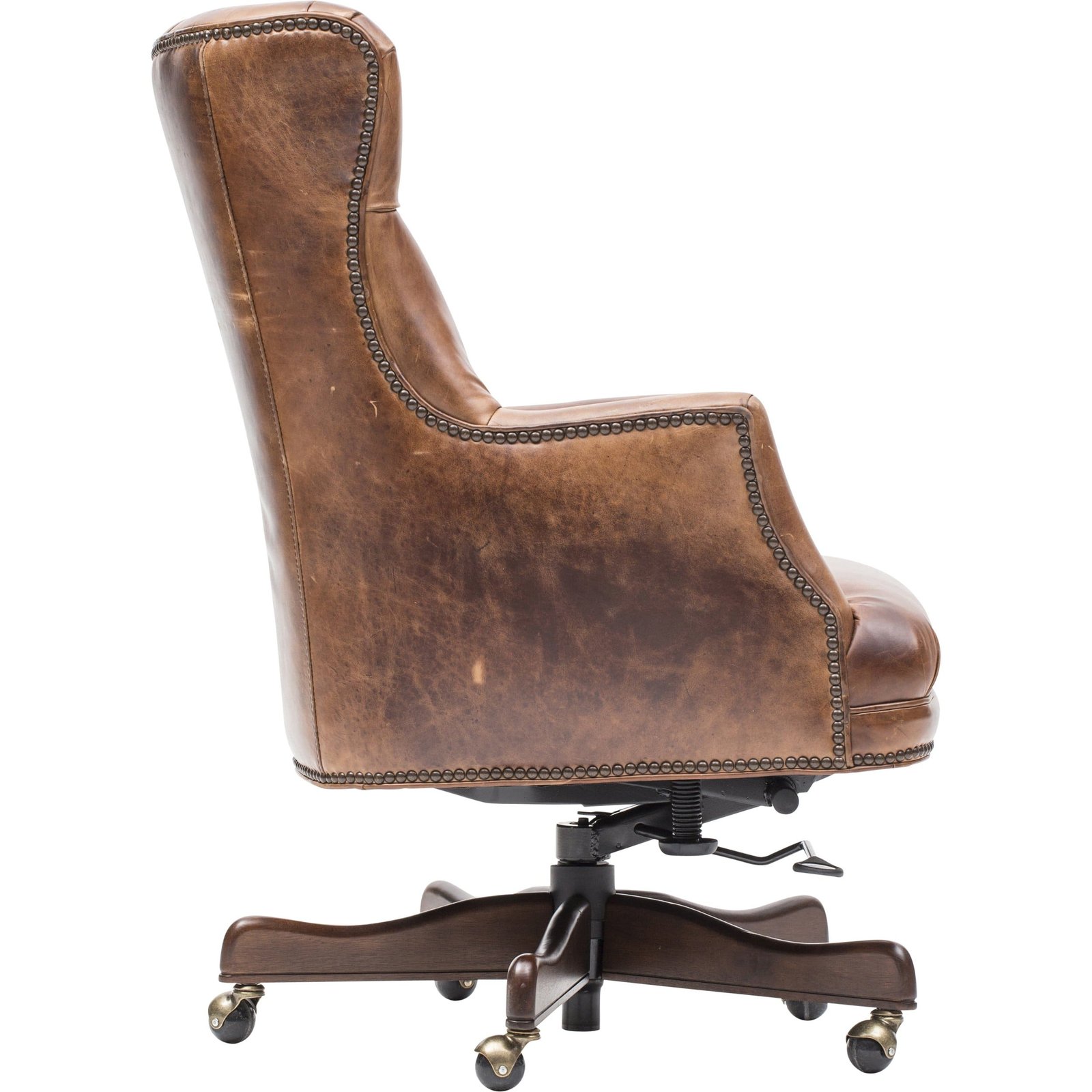 Bradley Executive Leather Office Chair, Parthenon Temple - Image 3