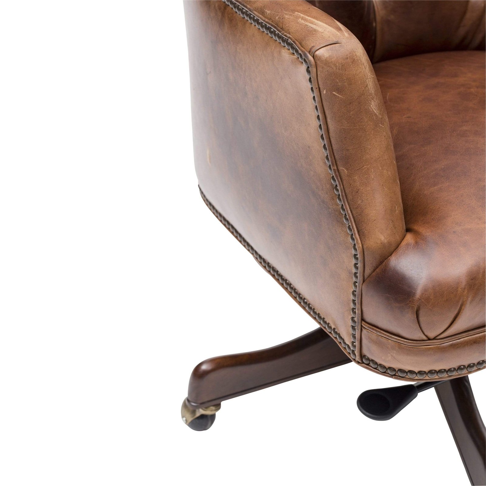 Bradley Executive Leather Office Chair, Parthenon Temple - Image 4